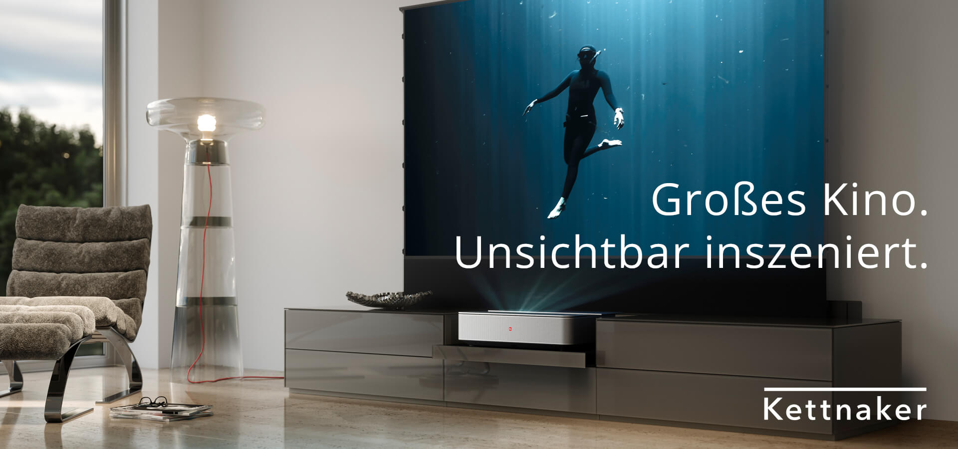 Elegantes Wohnzimmer mit Kettnaker Möbeln, ideal für moderne Designs und perfektes Wohndesign von Ottensmeyer.